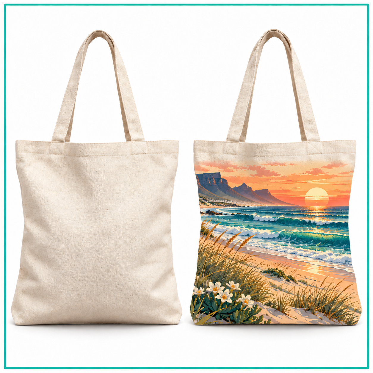 Custom Canvas Beach Bag